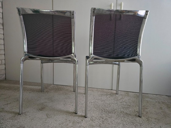 Set of 2 High Frame Alias Chairs – Dining chairs, Textile, Aluminium (photo 5 of 5)