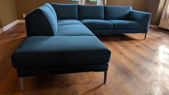 Pode Fold Ecksofa, blau, Stoff, Metall, Modern (Foto 5 von 7)