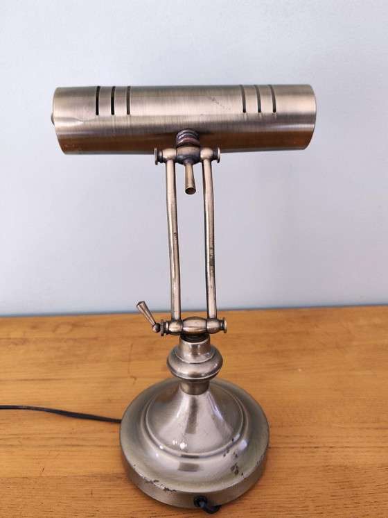 Image 1 of lampada da scrivania antica in stile banchiere di Lumijura