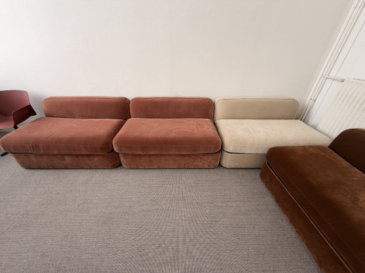 FEST Amsterdam Bowie Sofa – Braun, Beige, Rosa – neuwertig