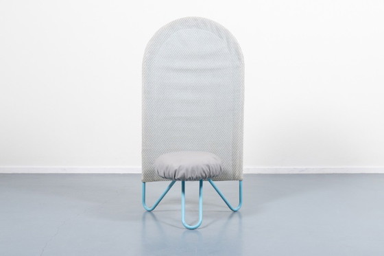 Image 1 of 1980’s Rare Italian design high back chair from Bonaldo