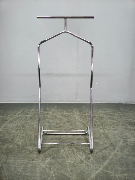 Image 1 of Mücke Melder Bauhaus Chrome Valet Stand, Czechoslovakia 1930s
