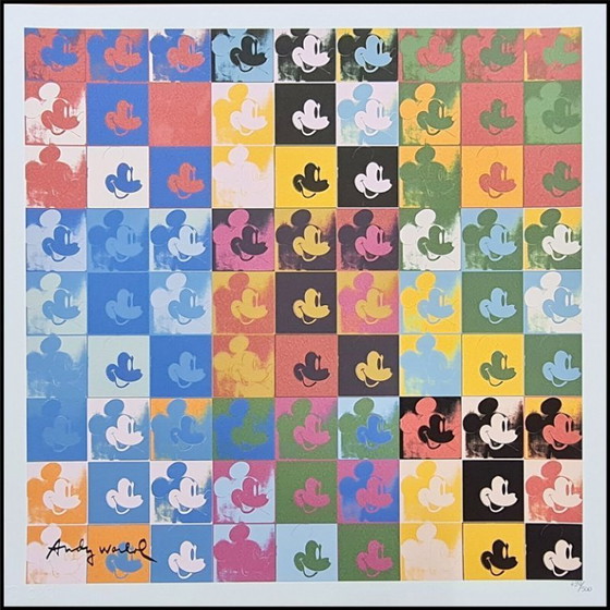 Image 1 of D'après Andy Warhol, Mickey Mouse, années 1980, lithographie