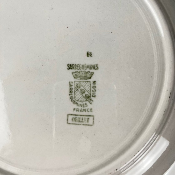 Image 1 of Runde "Oeillet"-Schale Sarreguemines, 1920-50