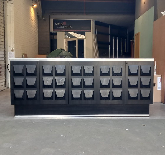 Image 1 of Sideboard Vintage Dressoir Brutalist style de Coene 1970's