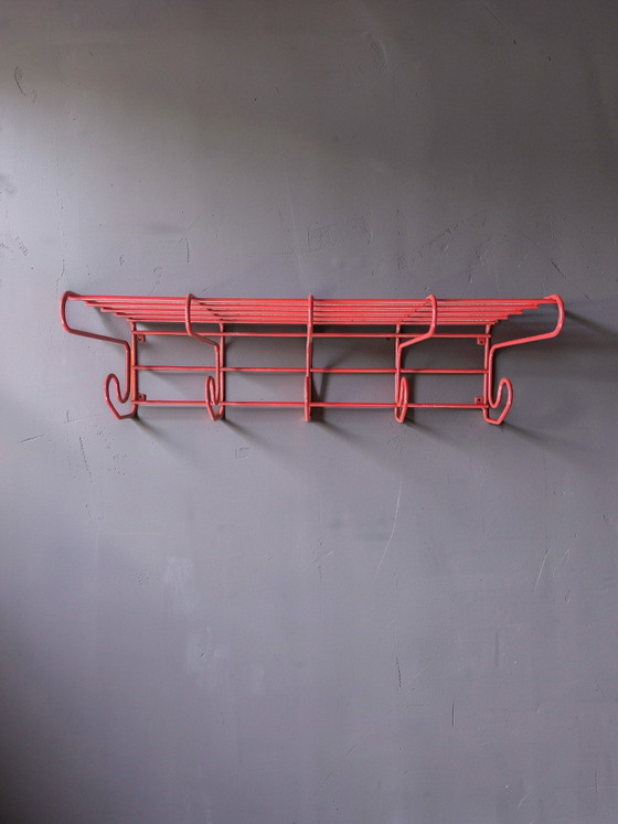 Vintage IKEA Frän Coat Rack Red 1980s | Retro Metal Wire Coat Rack & Hat Rack | Postmodern Design – rvs (photo 2 of 5)