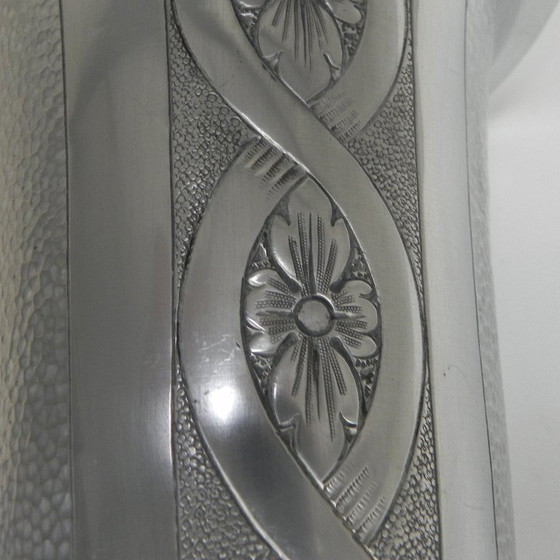 Image 1 of Art-Deco-Tischleuchte aus Aluminium, Stehleuchte, 1930er Jahre