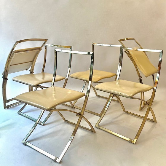 Image 1 of 6 x "Luisa" folding chairs by Marcello Cuneo