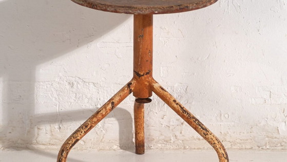 Tabouret vintage en métal (c.1950) #9 – Iron, Metal, Industrieel (photo 3 of 30)