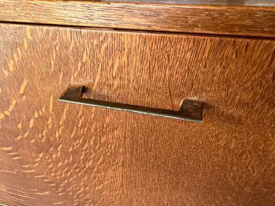 Vintage hoekkast jaren 60 – Opbergkast, Metaal, Hout (photo 9 of 12)