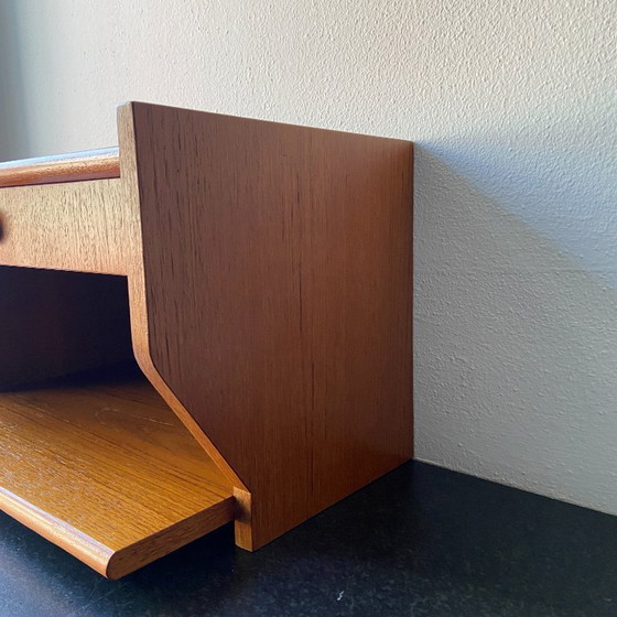 Image 1 of Vintage floating hallway cabinet/nightstand with drawer