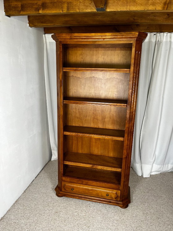 Librerie aperta in ciliegio, stile classico francese, influenza Luigi Filippo, 1950 – Legno (photo 5 of 14)