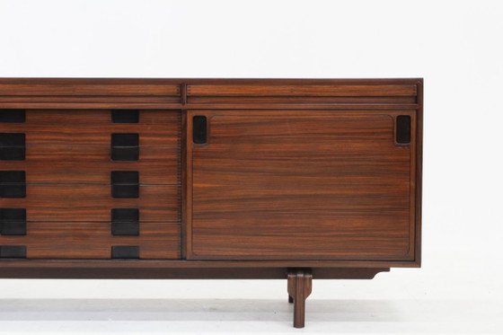 Vintage Sideboard Renato Magri Cantieri Carugati 1960s, Wood, Brown (photo 6 of 10)