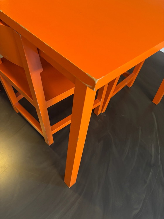 AVL Shaker Salles à manger complètes – Orange – Table avec 6 chaises – AVL - atelier van lieshout, Bois (photo 9 of 10)