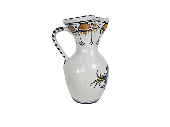 Image 1 of Talavera – Ausgusskrug – Majolika – handbemalt – Spanien – 3. Viertel des 20. Jahrhunderts