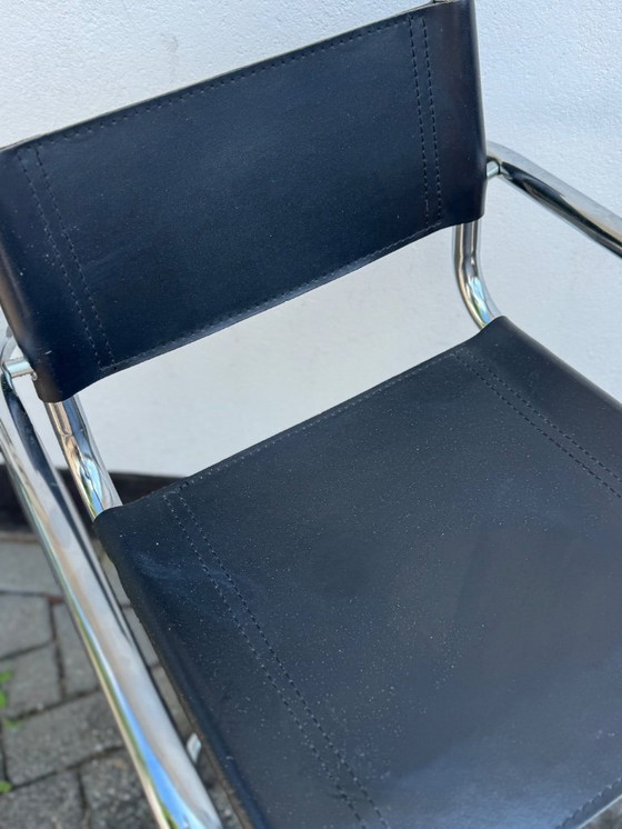 Image 1 of Sgabello Bauhaus in acciaio tubolare