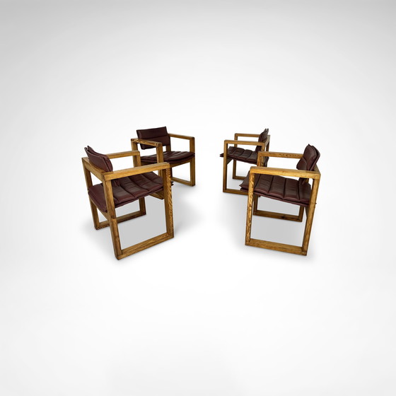 Image 1 of Fauteuil van Ate van Apeldoorn voor Houtwerk Hattem 1970, set van 4