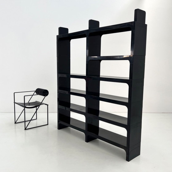 Image 1 of Etagère Modulable Noire par Olaf Von Bohr pour Kartell, 1970s
