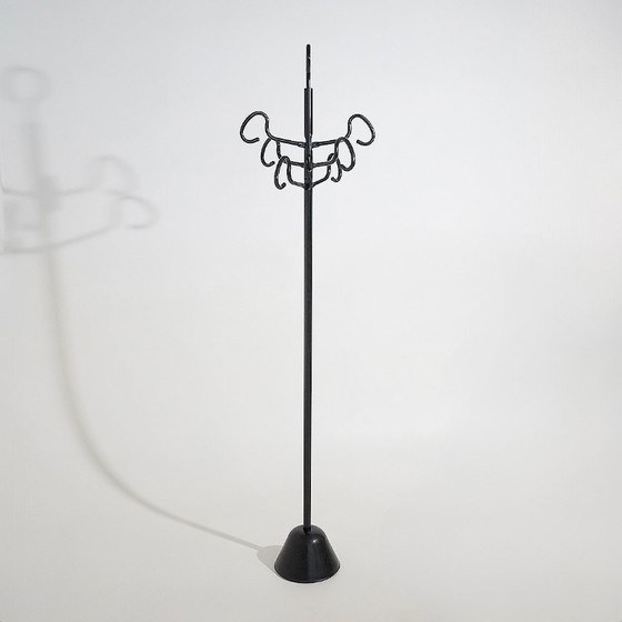 Appendiabiti “Servomanto” di Achille Castiglioni per Zanotta, anni '80, Metallo, Plastica, Nero, 1980 (foto 4 di 15)
