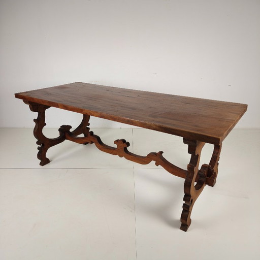 Spanish solid wood dining table – 20th century