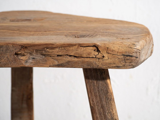 Antique oriental primitive style stool (c.1920) #2 (photo 29 of 40)