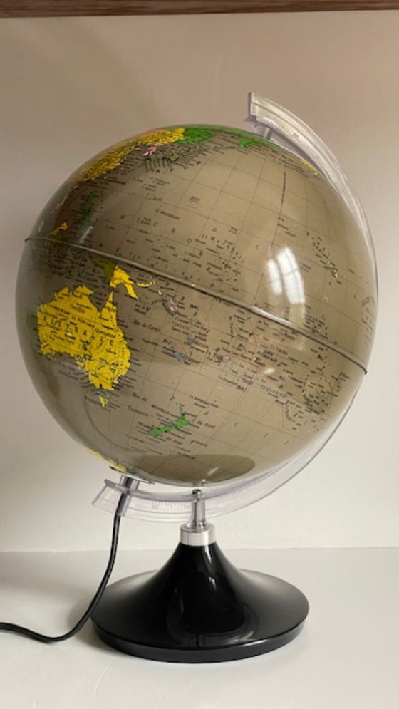 Image 1 of Illuminated Earth Globe Made in Italy