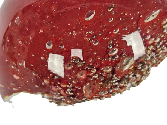 Image 1 of Leerdam Glass Factory - design by Siem van der Marel - enclosed air bubbles - 2000