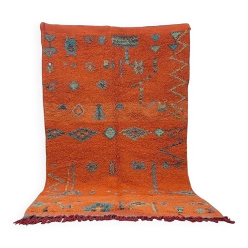 Tapis berbère naturel fait main 3x2 m