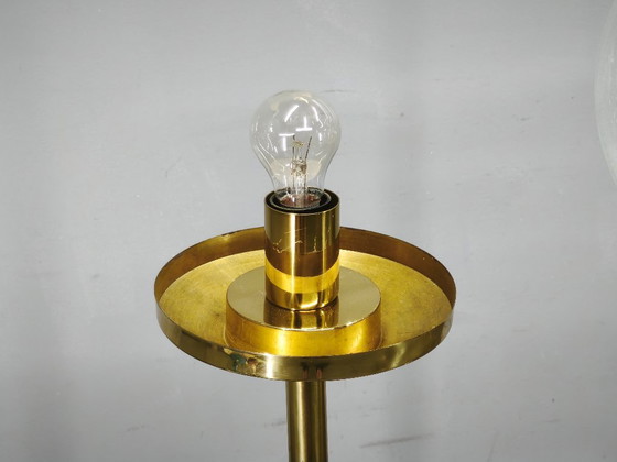 Set aus 4 Space Age Stehleuchten aus Messing und Blasenglas, Kamenický Šenov – Brass (photo 3 of 15)