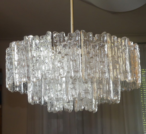 Image 1 of Kalmar plafonnier lustre verre glace Uk4aeb