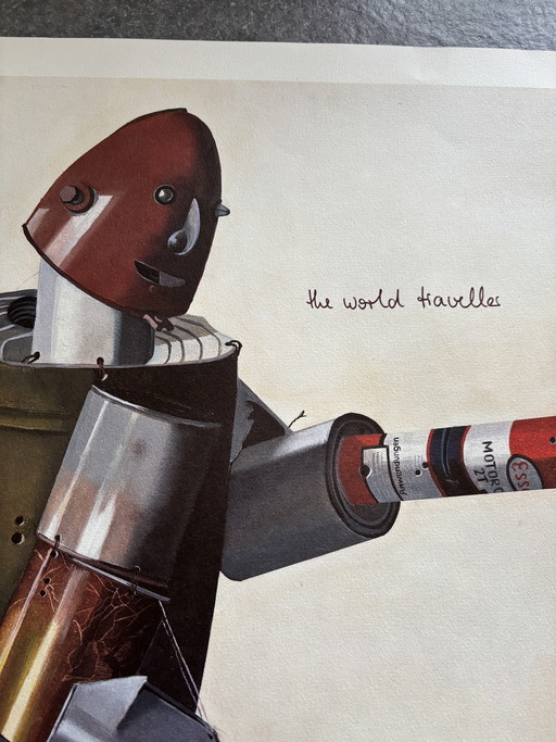 Lithografie „Der Weltreisende“ von Karl Heidelbach, 1987