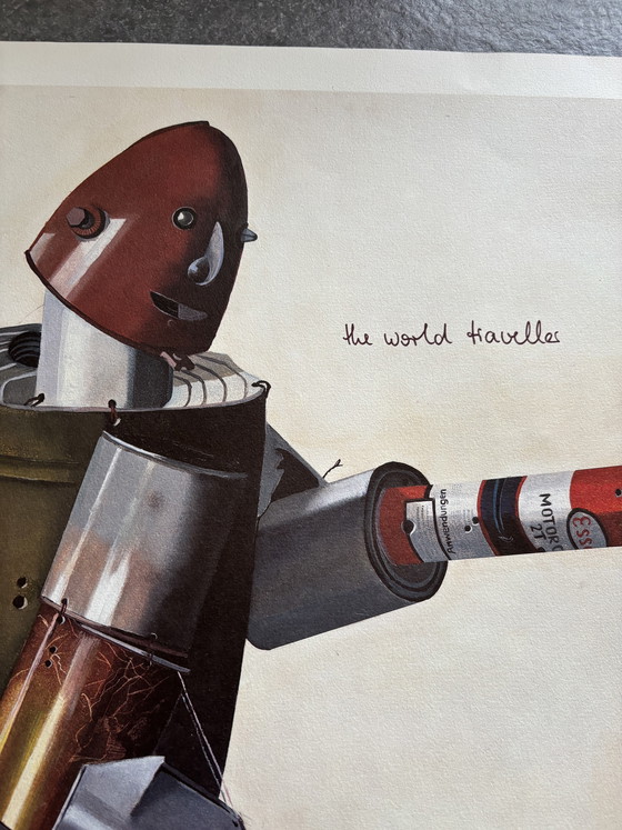 Image 1 of Lithografie „Der Weltreisende“ von Karl Heidelbach, 1987