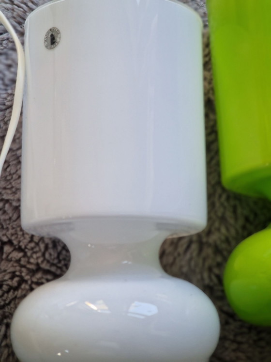 3 x Lykta Ikea lampen in perfecte staat, Tafellampen, Glas, Groen (foto 3 van 6)