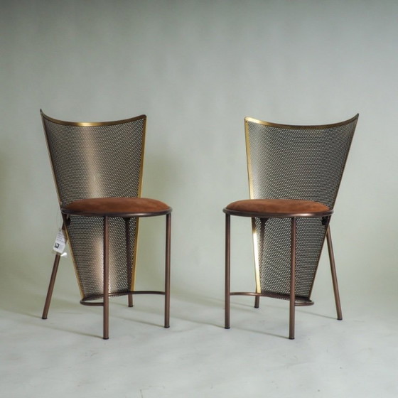 Image 1 of Juego de 2 sillas Sevilla EXPO '92 de FRANS VAN PRAET para Belgochrom (#35 y #36 /100)