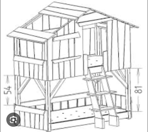 Hochbett, Baumhausbett, Mathy von Bols