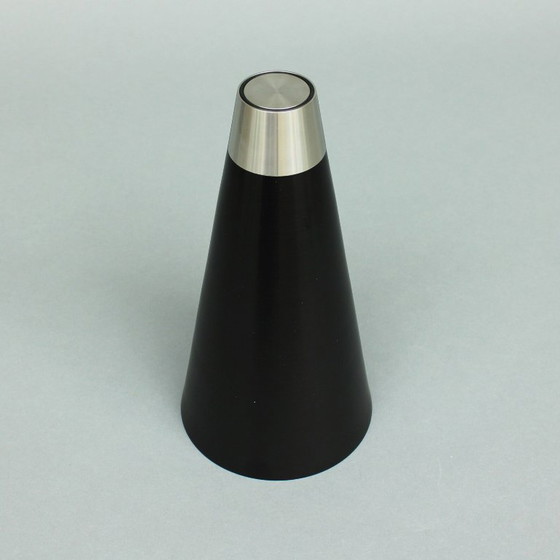 Image 1 of Myranda Brugge (1957) black KS vase, for Designum, 1981 in original packaging 