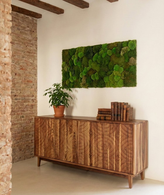 Image 1 of Luxe Japandi dressoir | Handgecarveerd acaciahout | 188 cm