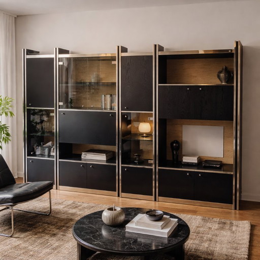 Italiaanse vintage modulaire wandkast