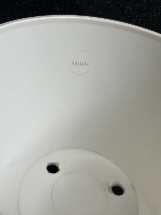 Image 1 of Louis Kalff - Philips - Calici opalini e pendente boomerang in teak