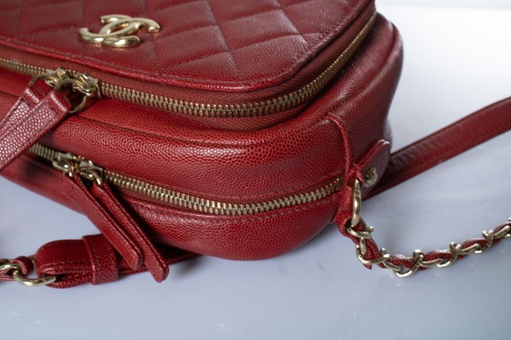 Image 1 of Chanel, Red leather business affinity camera case