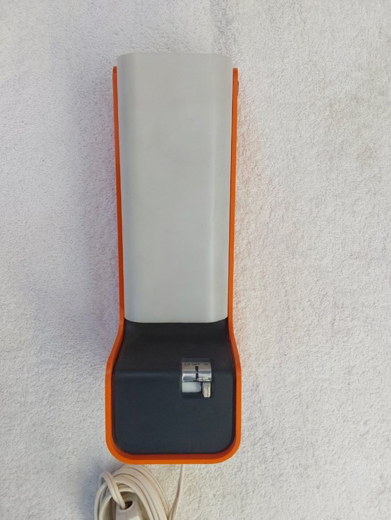 Image 1 of ELL Tablelamp NANBU Japan Model NA-417 Orange Space Age Lamp