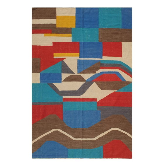 Tapis Tapisserie Sonia Delaunay Serpent Noir | Laine Fait Main | 208×308 cm – Cotton (photo 12 of 12)