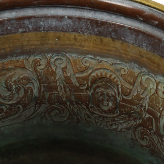 Image 1 of Antique Brass Jardinière Planter