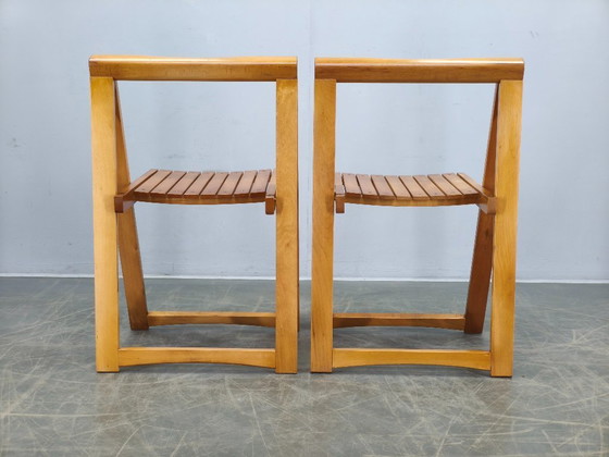 Image 1 of Ensemble de 4 chaises pliantes Trieste d'Aldo Jacober pour Alberto Bazzani