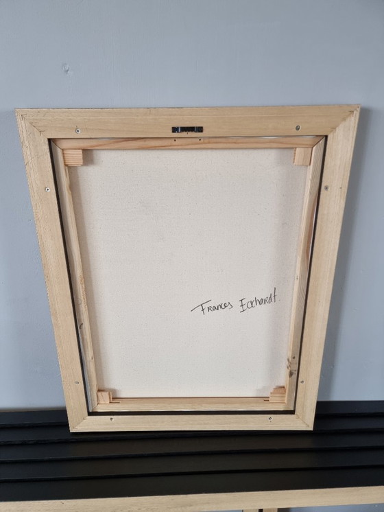 Image 1 of Frances Eckhardt - Figurative dunkle Malerei 40x50 gerahmt