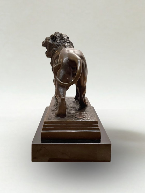 Image 1 of Scultura animale in bronzo – Leone – CH. Valton – Fonderia di Parigi – 5,2 kg