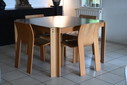 Castelijn and Gijs Bakker dining table and 4 chairs