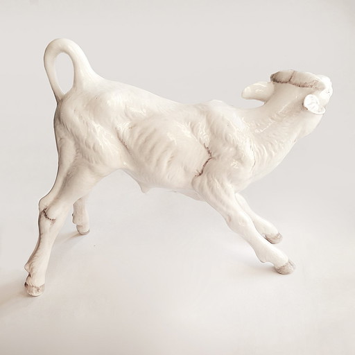 Large Ronzan Ceramic Calf, 1950s