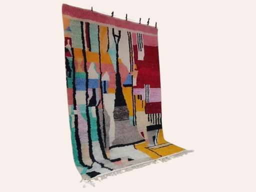 Berber carpet rug new wool moroccan Carpet - 274 x 150 cm 300 x 200 m Type B21.3