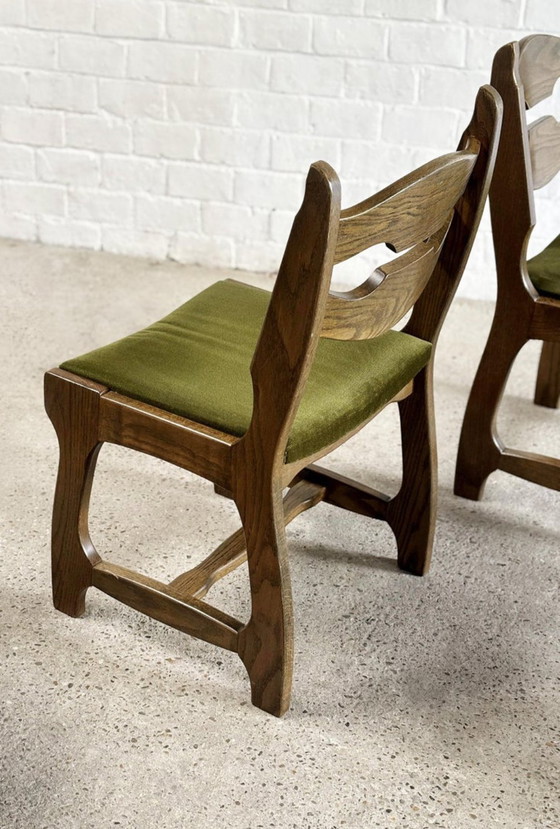 Image 1 of 6 vintage brutalist chairs